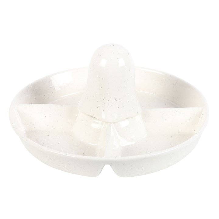 Ghost Chip & Dip Snack Serving Dish