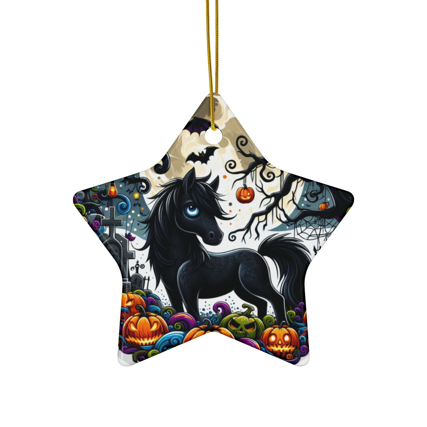 Dark Horse ceramic ornament