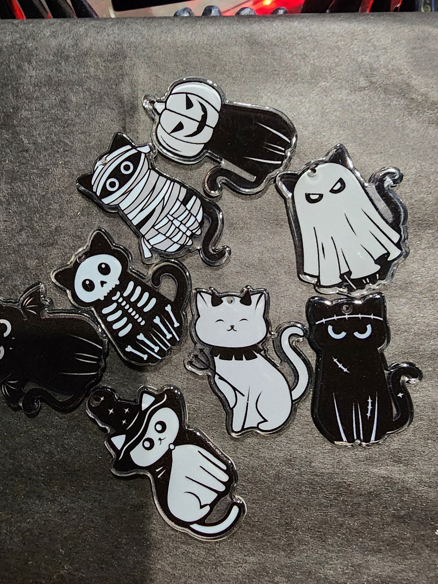 Spooky Cat Charms