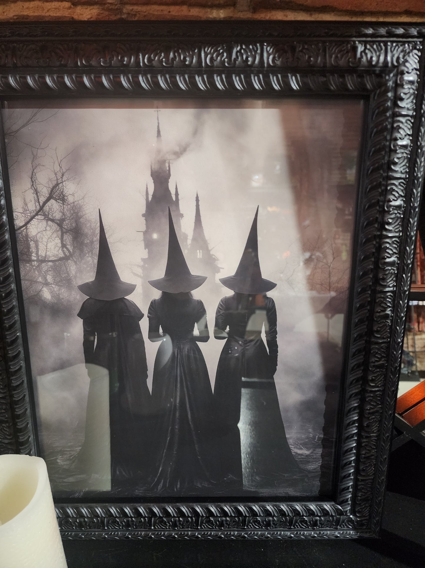 Spooky Old Time Witchy Framed Print