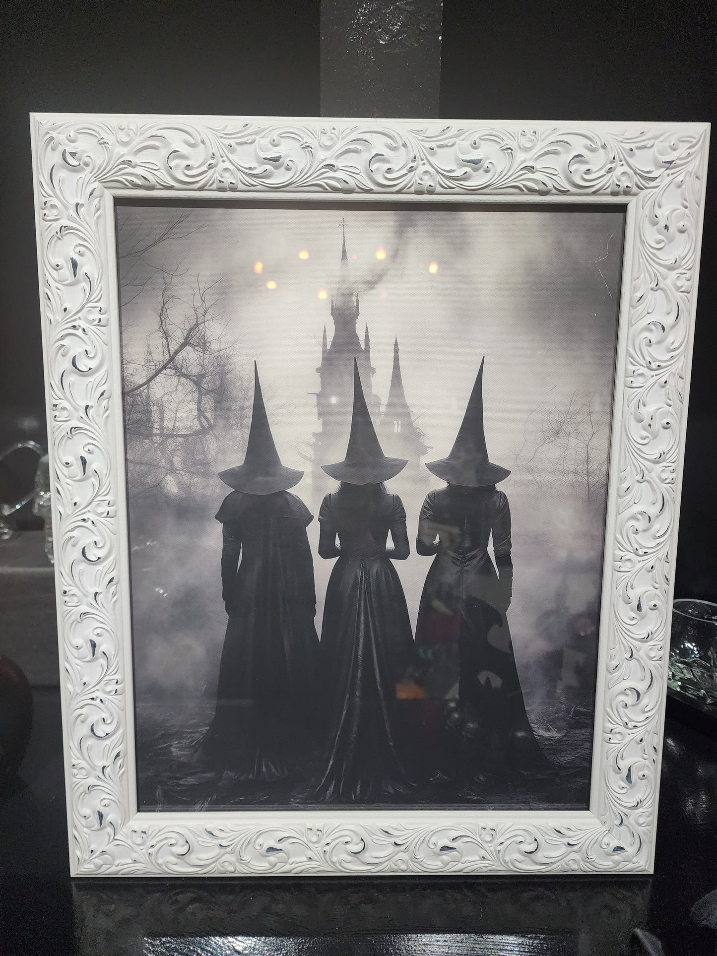 Spooky Old Time Witchy Framed Print