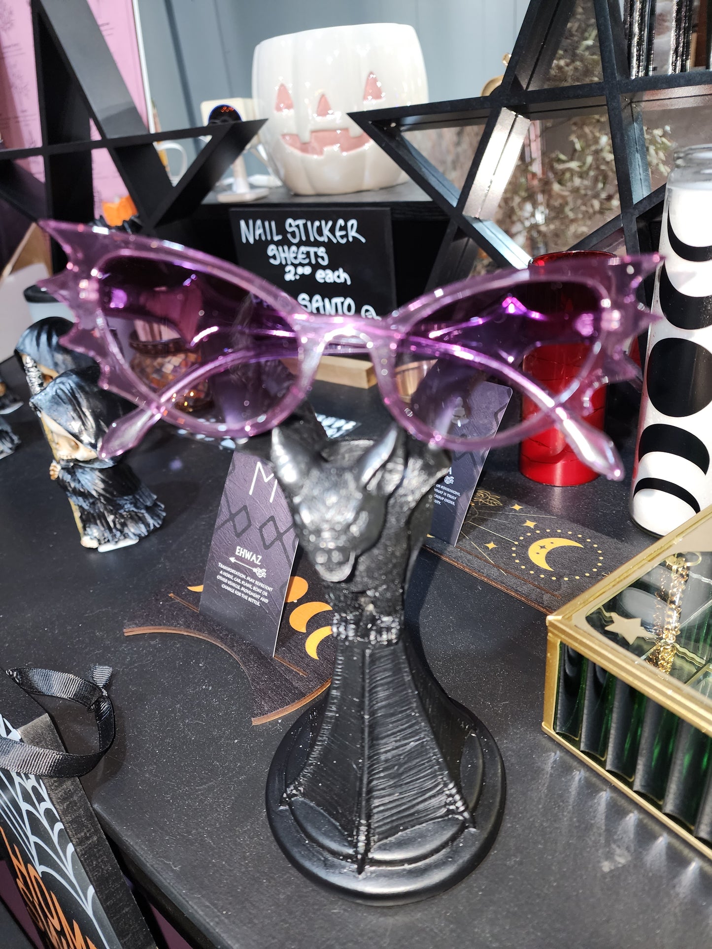 Gothic Bat Wing Sun Glasses