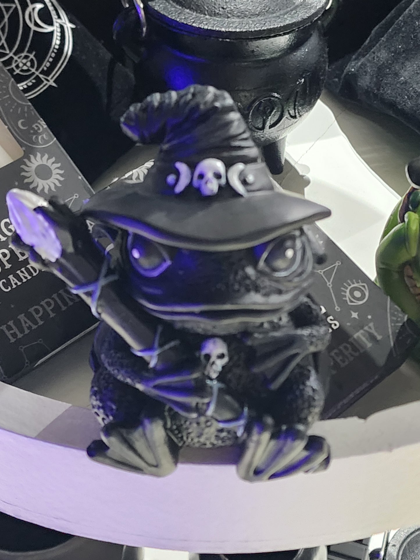 Magic Enchanting Witch Frog Figurine