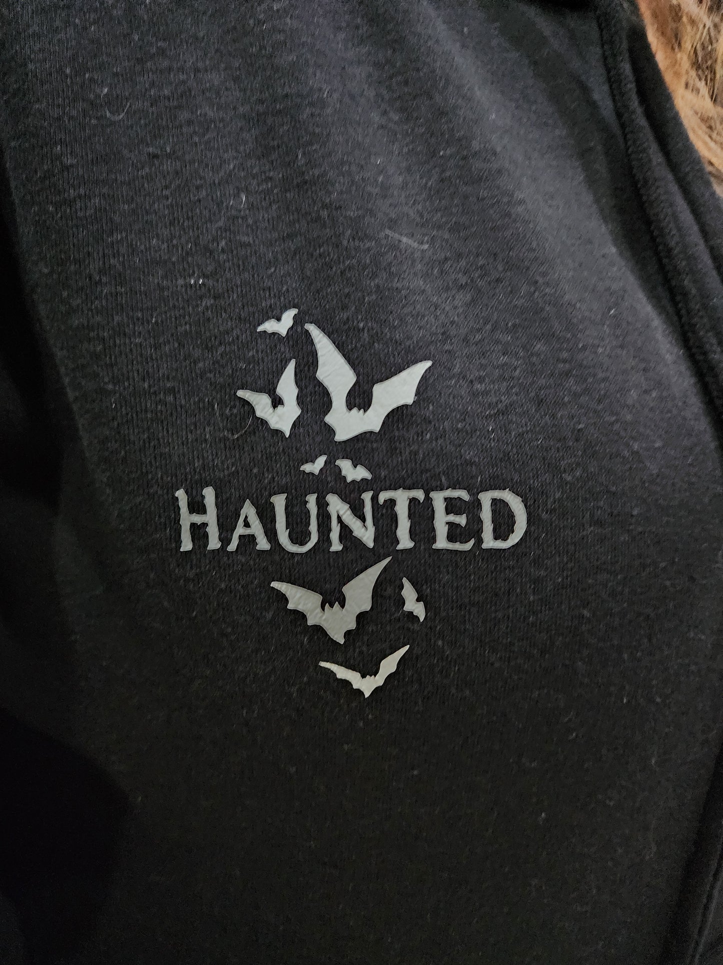 Haunted LOVE BATS Premium Full Zip Up Hoodie Unisex