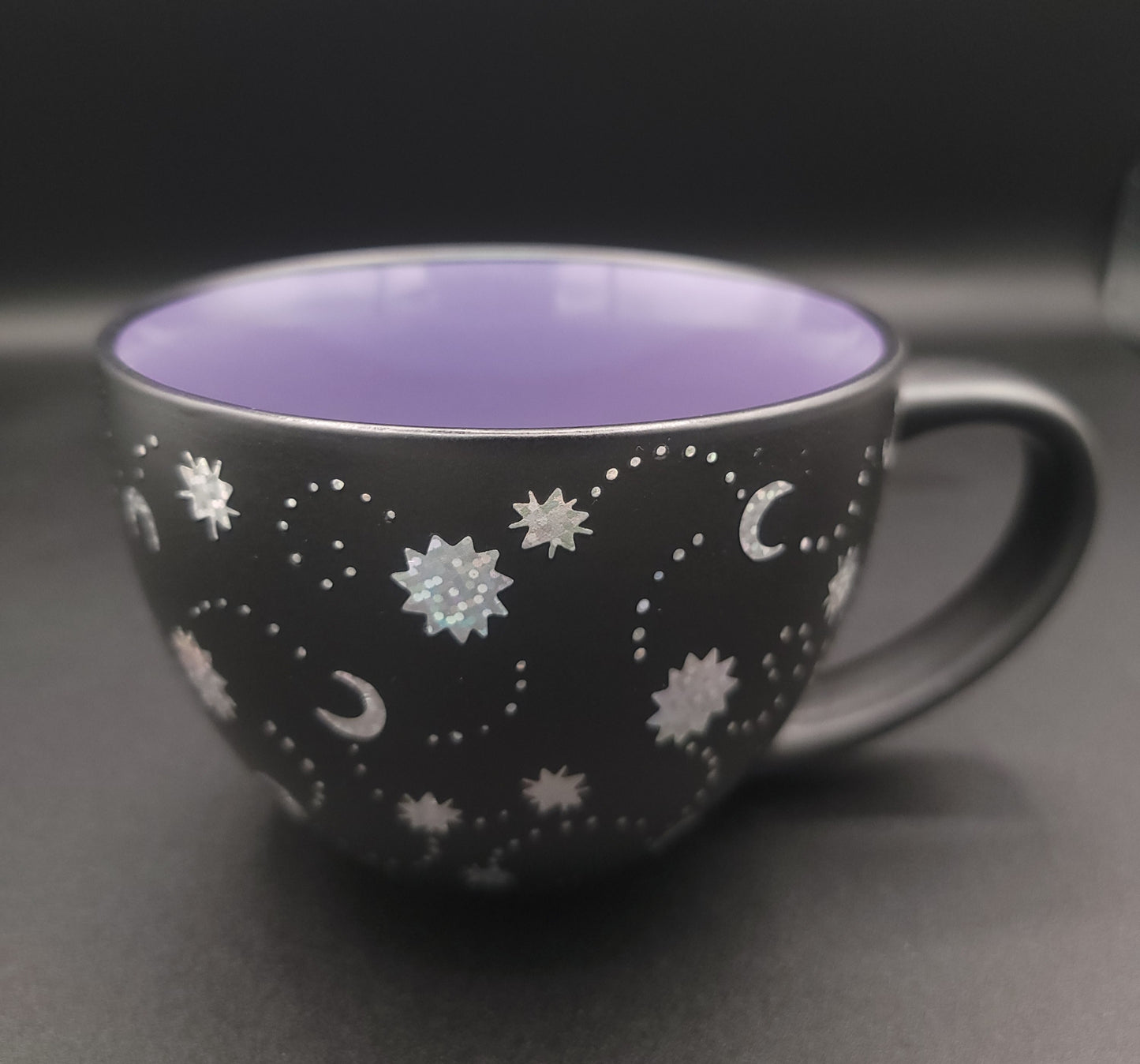 Moon and Stars Glittery Mug