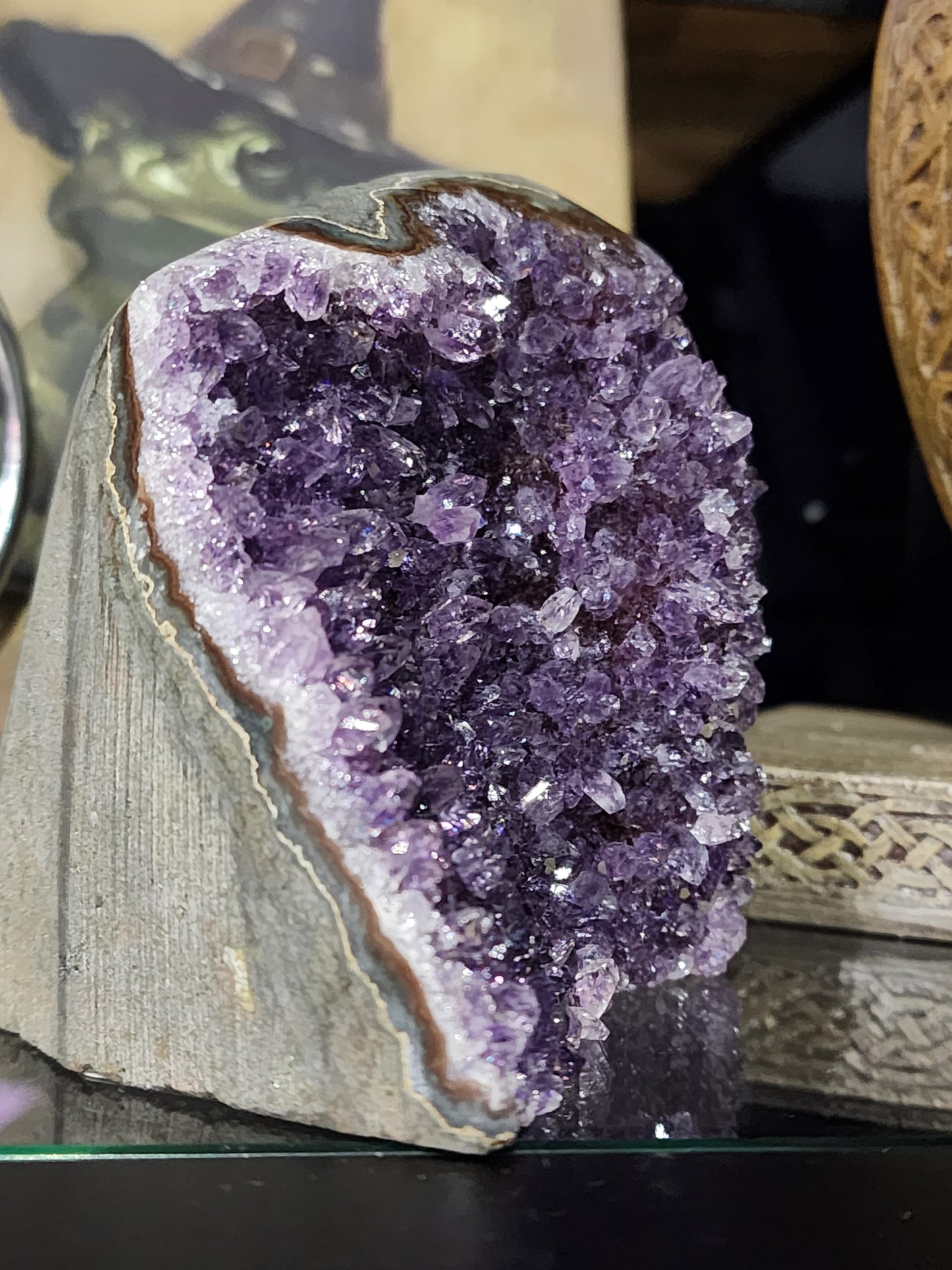 Raw Amethyst Crystal Geode