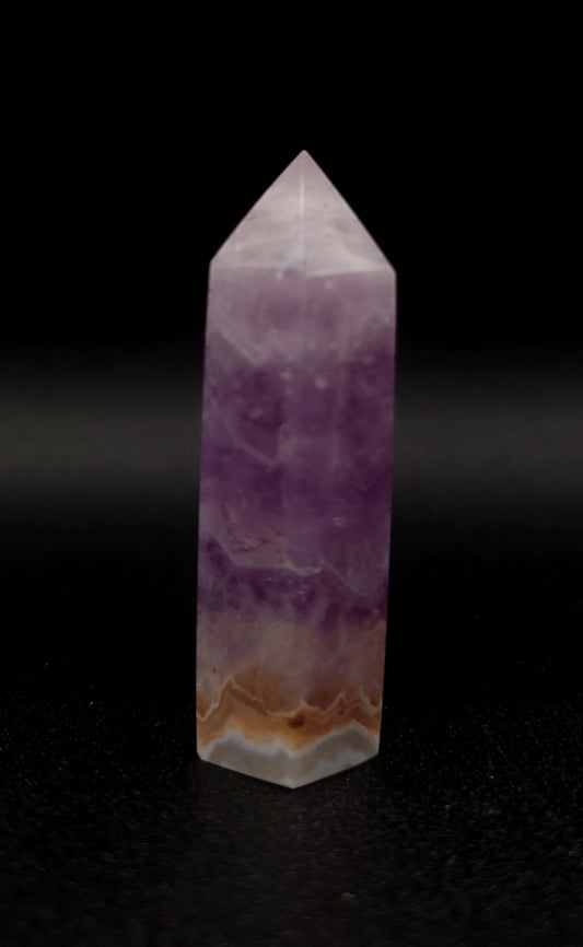 Crazy Lace Amethyst Crystal Tower