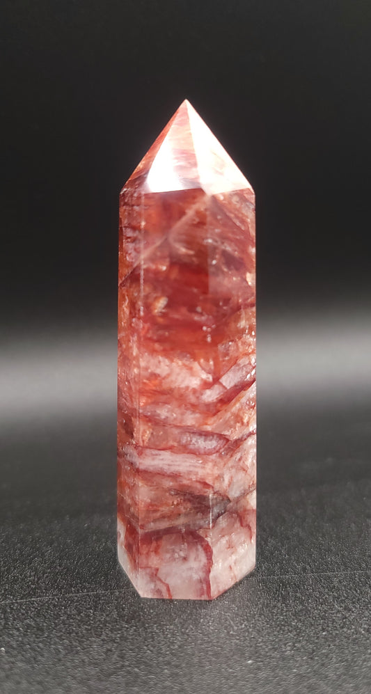 Fire Quartz Crystal Tower