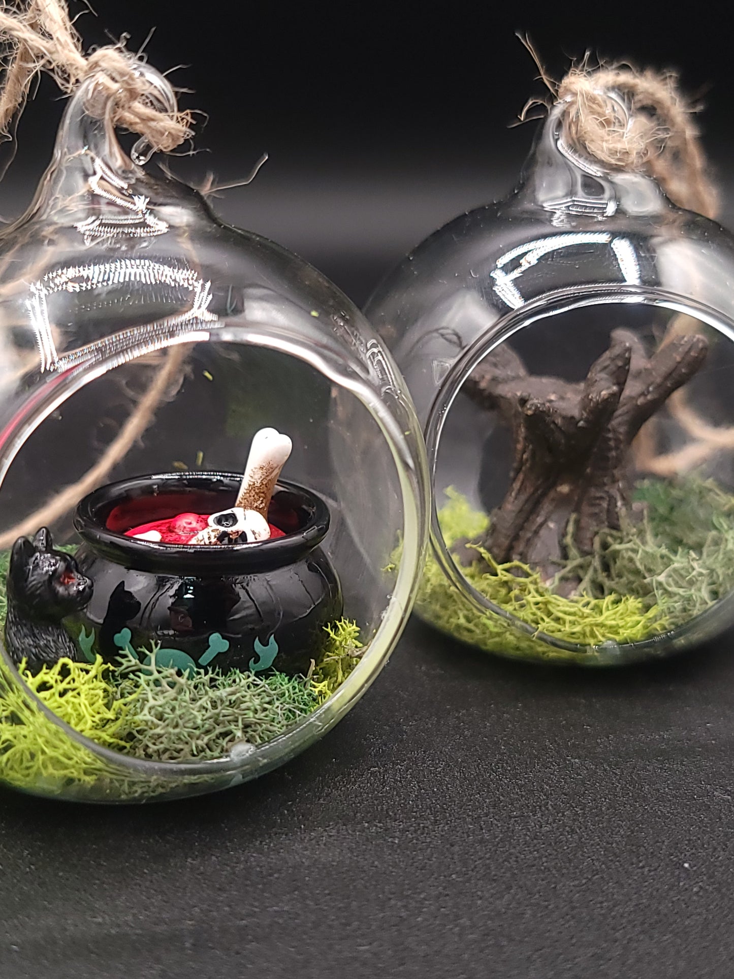 Handmade Creepy Cute Mini Hanging Terrarium