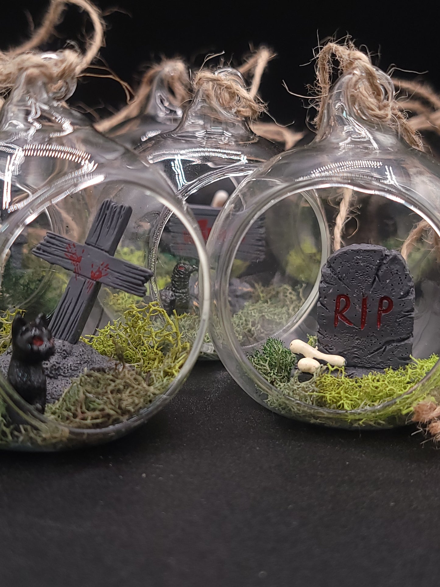 Handmade Creepy Cute Mini Hanging Terrarium