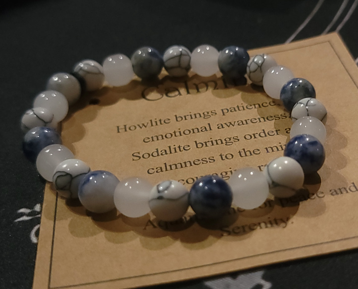 Calming Crystal Intention Bracelet