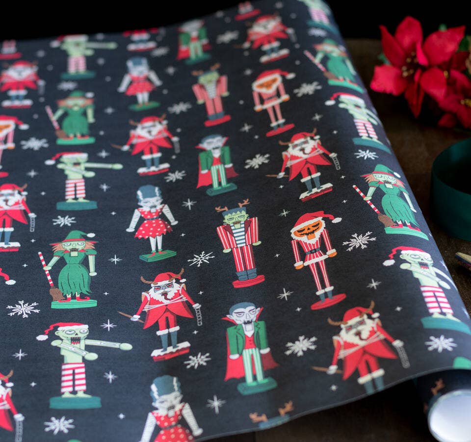 Spooky Nutcrackers Gift Wrap