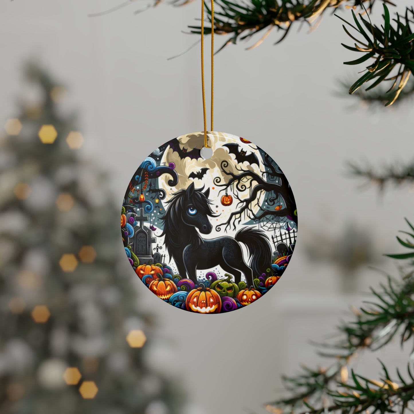 Dark Horse ceramic ornament