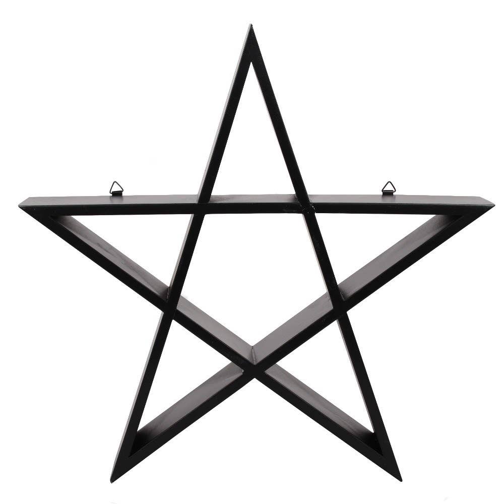 Gothic Pentagram Wall Shelf