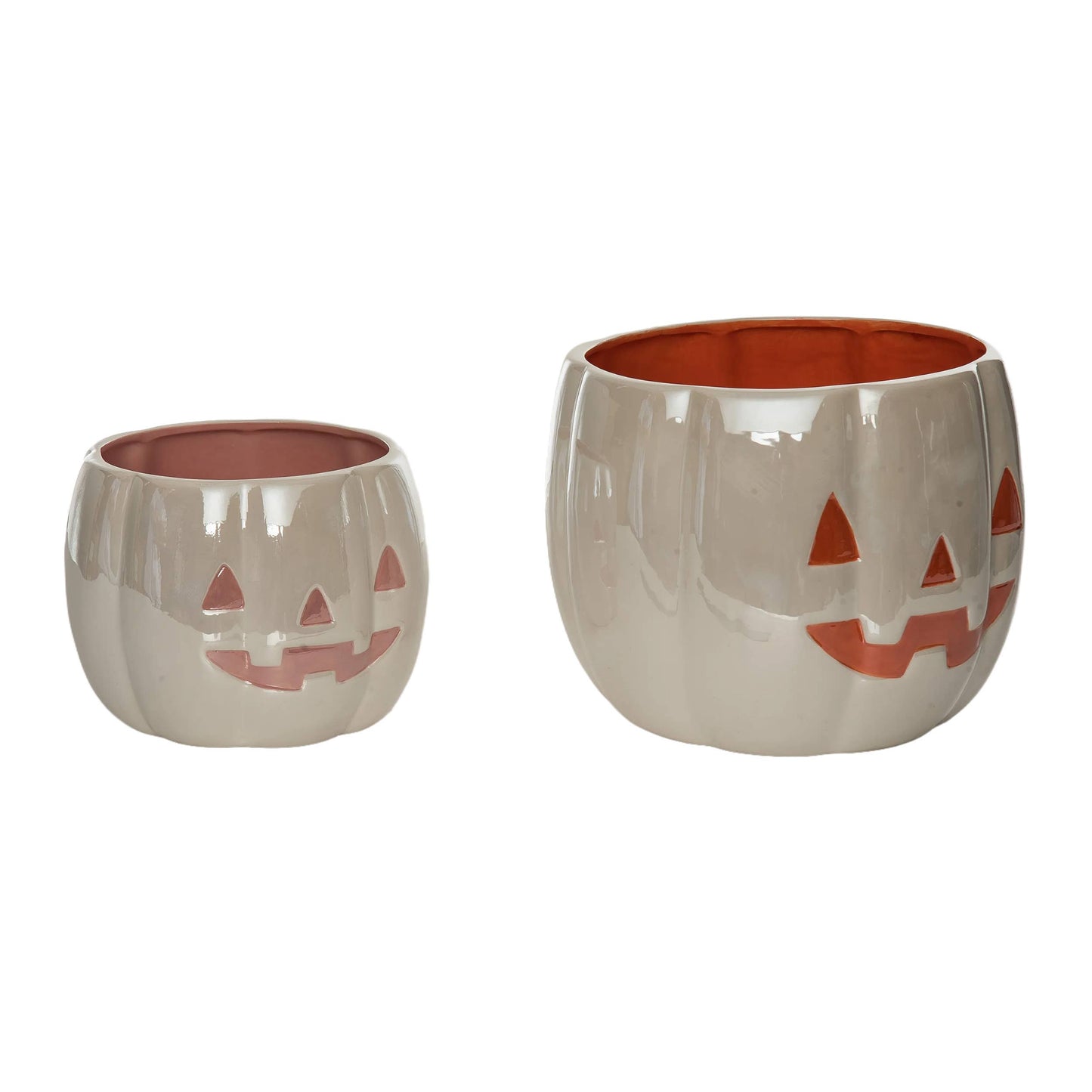 Halloween Pumpkin Snack Bowls Set of 2