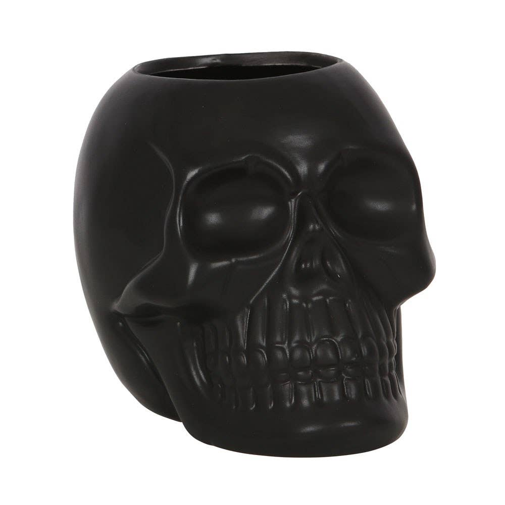 Black Skull Toothbrush Holder