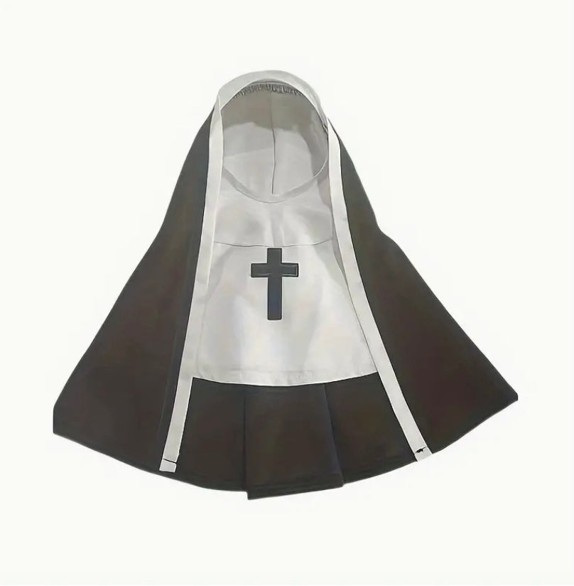 Creepy nun pet costume