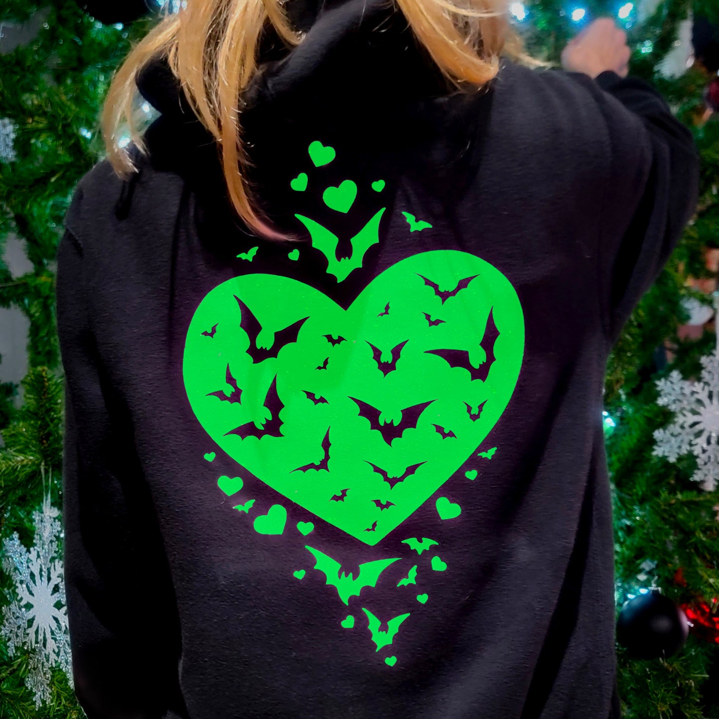 Haunted LOVE Bats Hooded Sweatshirt