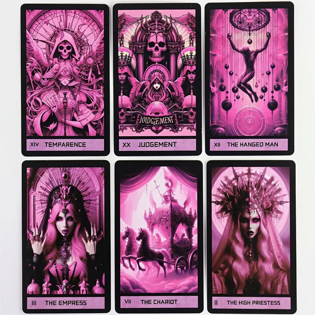 Pink Gothic Tarot Cards