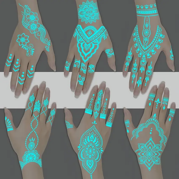 Glow In The Dark Temporary Tattoos