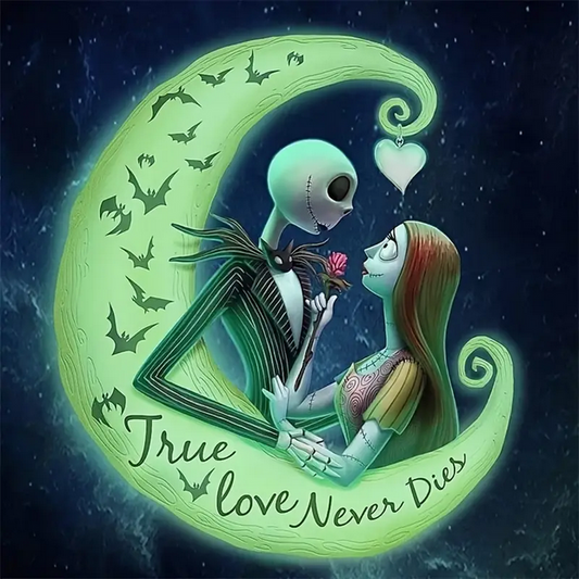 Jack Skellington And Sally with Moon Diamond Art Kit