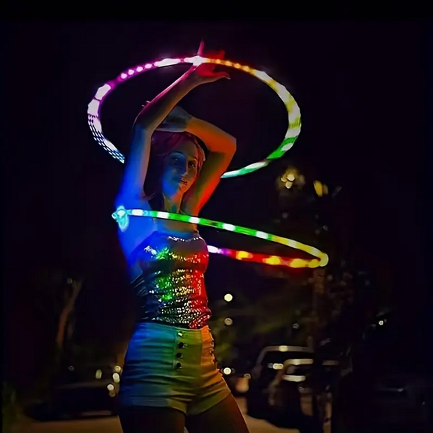 LED Glowing Hula Hoop Ring