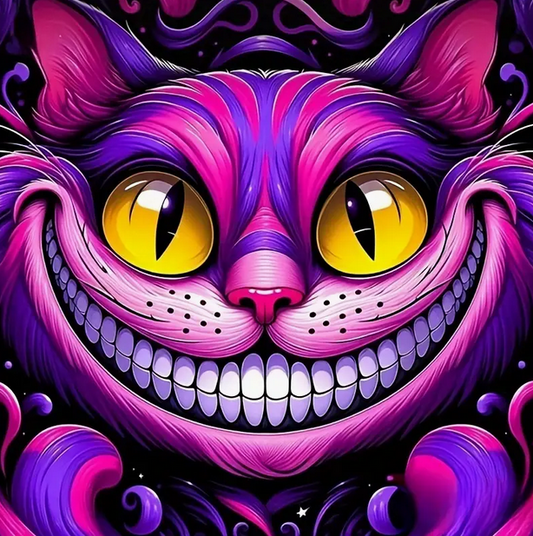 Cheshire cat diamond art kit