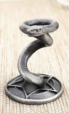 Snake-Inspired Crystal Ball Holder