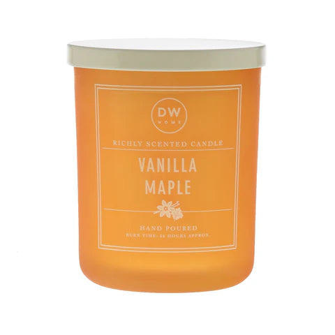 Vanilla Maple Large Glass Candle