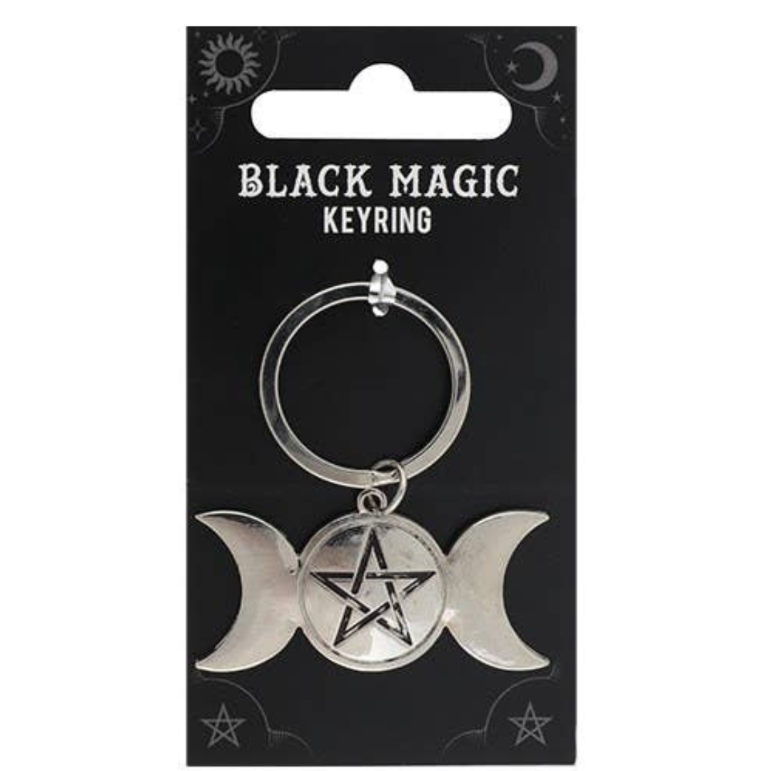 Black Magic Gothic Keyrings Coffin, Moon, Planchette, Pentagram