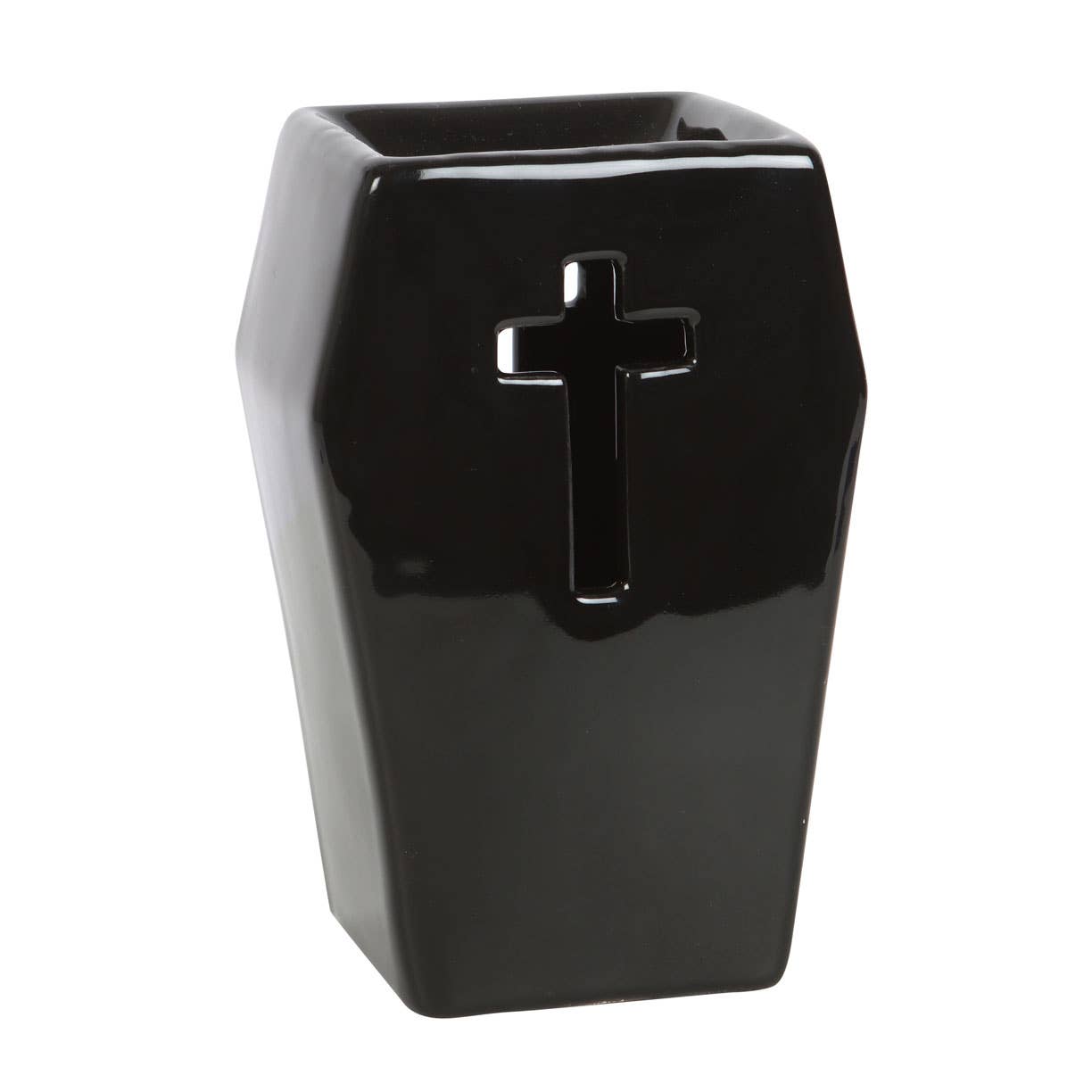 Gothic Black Coffin Oil Burner