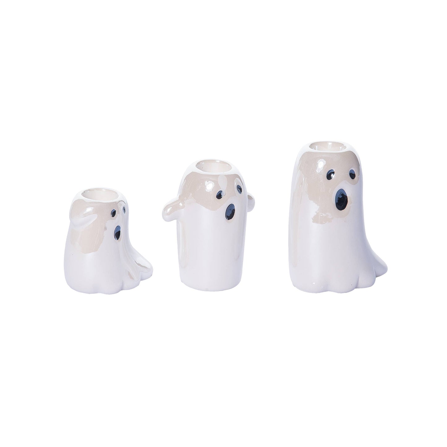 Tapered Ghost Candle Holder Set