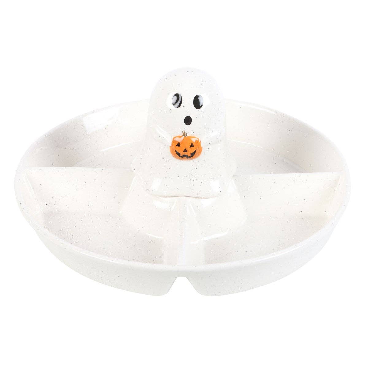 Ghost Chip & Dip Snack Serving Dish