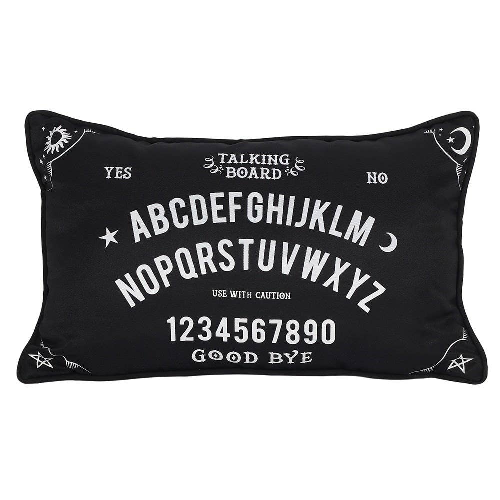 Cojín con forma de tablero parlante Ouija